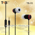 2014 new style china factory manufacturer colorful design stereo sound metal earphone